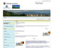 Tablet Screenshot of comune.zocca.mo.it